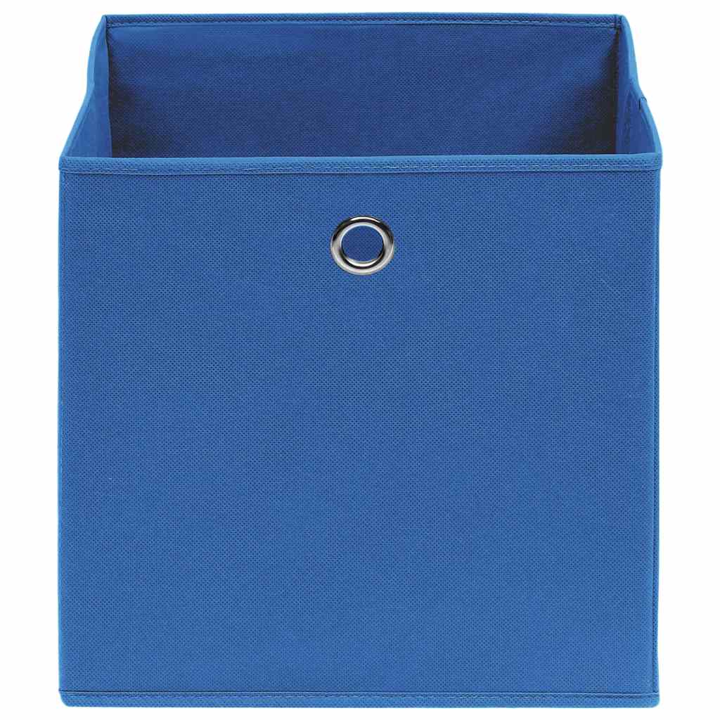 vidaXL Storage Box | Set of 10 | Blue | Non-woven fabric (100% polyester) 3
