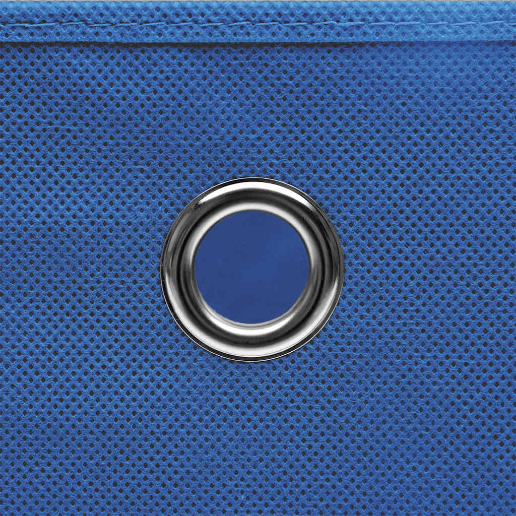 vidaXL Storage Box | Set of 10 | Blue | Non-woven fabric (100% polyester) 4