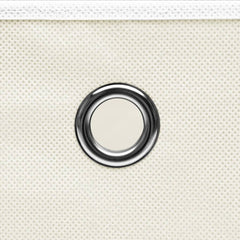 vidaXL Storage Box | Set of 10 | White | Non-woven fabric (100% polyester) 4