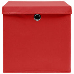 vidaXL Storage Box | Set of 10 | Red | Non-woven fabric (100% polyester) 4