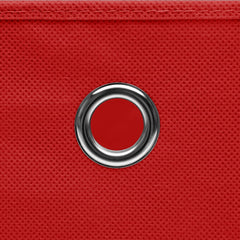 vidaXL Storage Box | Set of 10 | Red | Non-woven fabric (100% polyester) 5