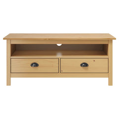 vidaXL TV Cabinet | Honey Brown | Solid Pine Wood | Medium | TV Cabinet 2