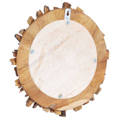 Wall Mirror 40 cm Teak Round Φ 60 cm