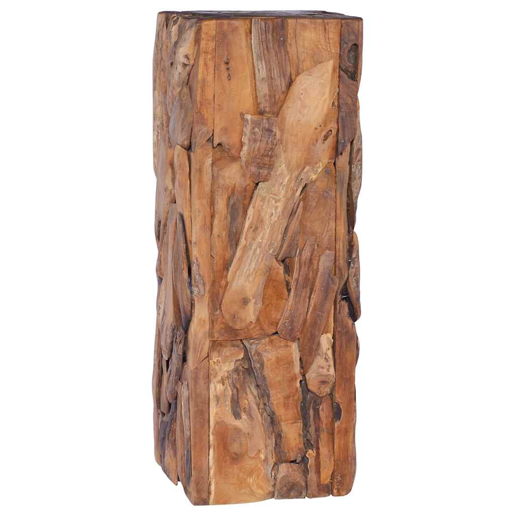 288807 vidaXL Side Table 30x30x80 cm Solid Teak Wood 4