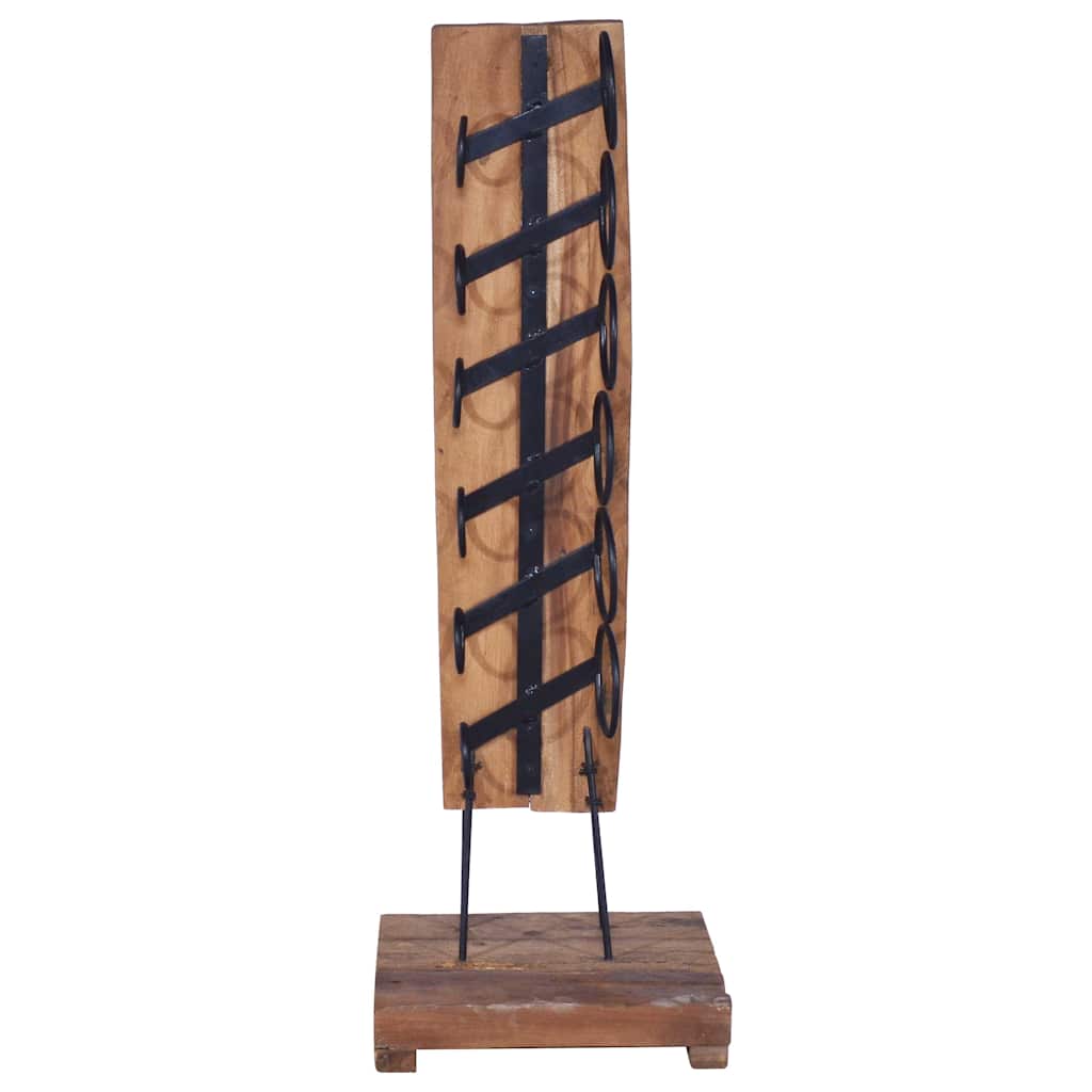 288809 vidaXL Wine Rack for 6 Bottles 35x35x100 cm Solid Teak Wood 2