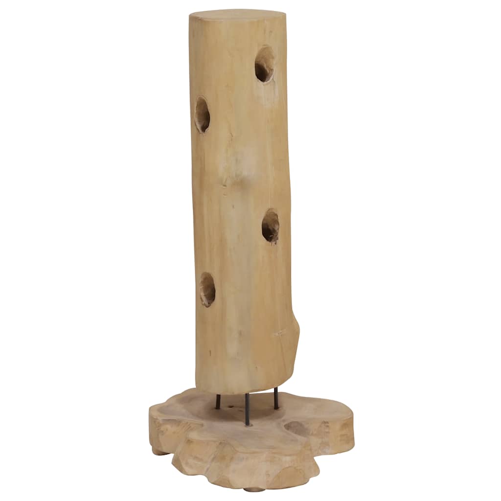 vidaXL Wine Rack for 8 Bottles 40x30x80 cm Solid Teak Wood 1
