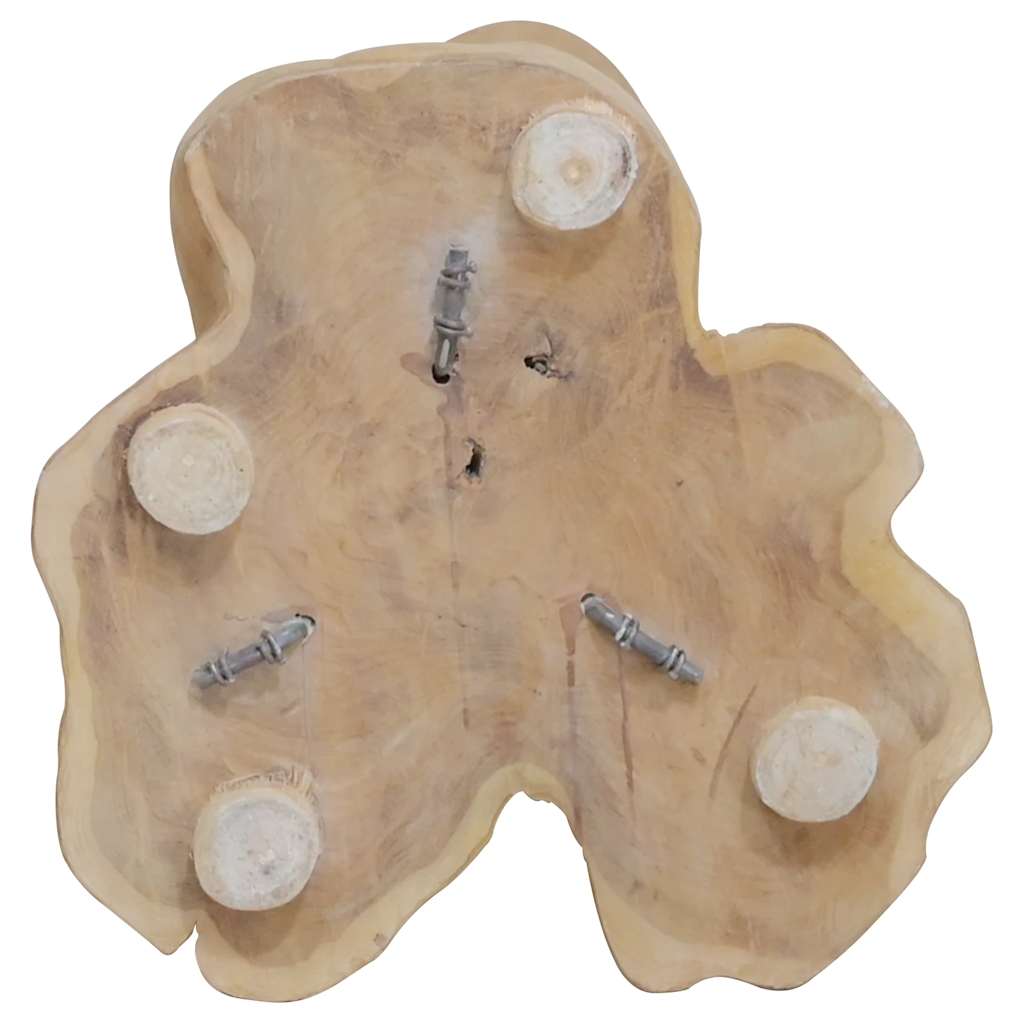 vidaXL Wine Rack for 8 Bottles 40x30x80 cm Solid Teak Wood 5