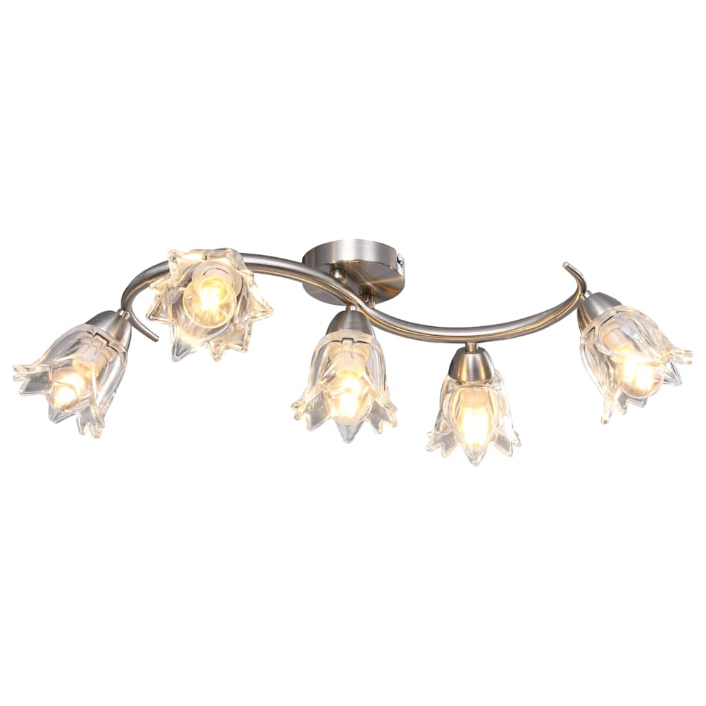 Ceiling Lamp Transparent Glass Shades for E14 Bulbs Tulip 5