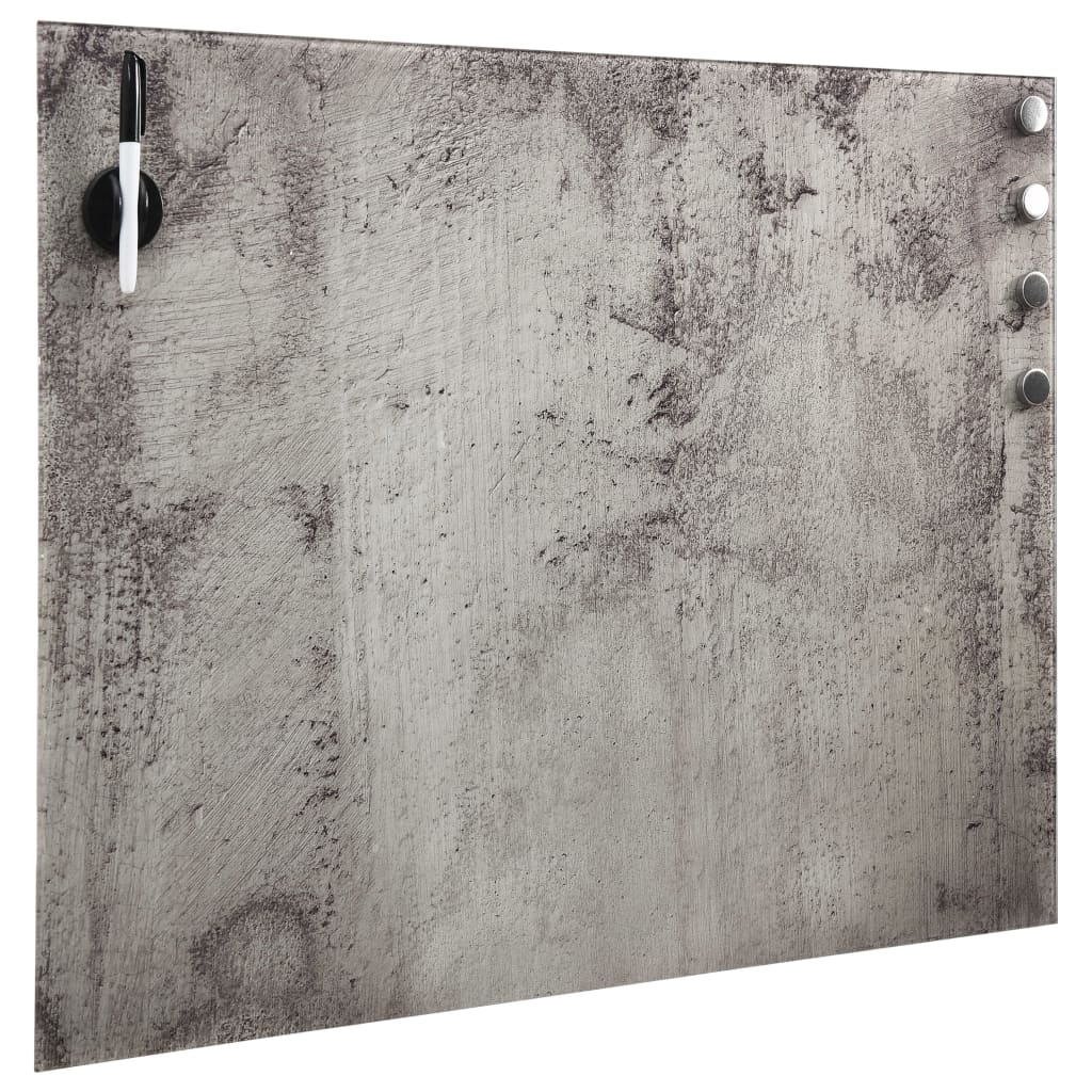 vidaXL Wall Mounted Magnetic Board Glass 60x60 cm 2