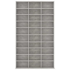 801782 vidaXL CD Cabinet Concrete Grey 102x23x177,5 cm Engineered Wood 3