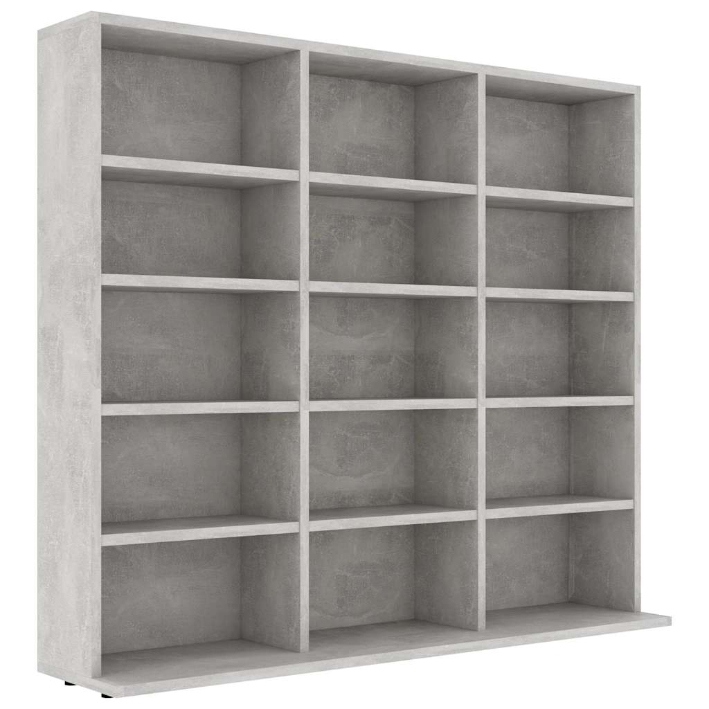 CD Cabinet 100x23x89,5 cm Engineered Wood Height 89.5 cm Concrete grey