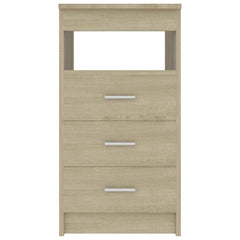 vidaXL Drawer Cabinet Sonoma Oak 40x50x76 cm Engineered Wood 4