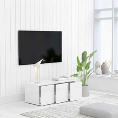 801859 vidaXL TV Cabinet White 80x34x30 cm Engineered Wood 3