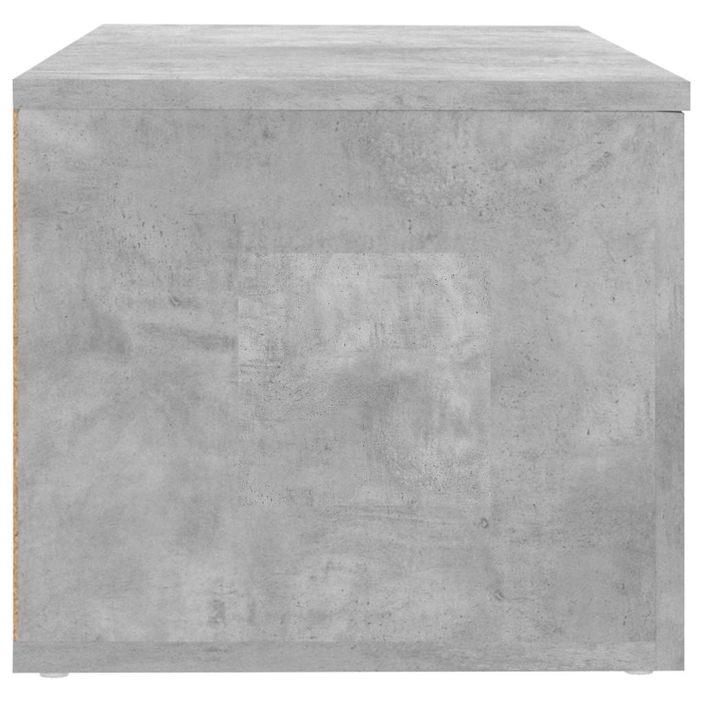 801863 vidaXL TV Cabinet Concrete Grey 80x34x30 cm Engineered Wood 6