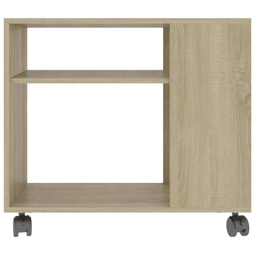 vidaXL Side Table Sonoma Oak 70x35x60.5 cm Engineered Wood 4