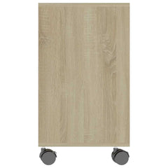 vidaXL Side Table Sonoma Oak 70x35x60.5 cm Engineered Wood 5