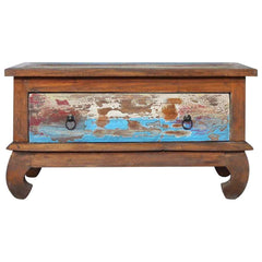 289057 vidaXL Coffee Table 80x50x40 cm Reclaimed Teak Wood 3