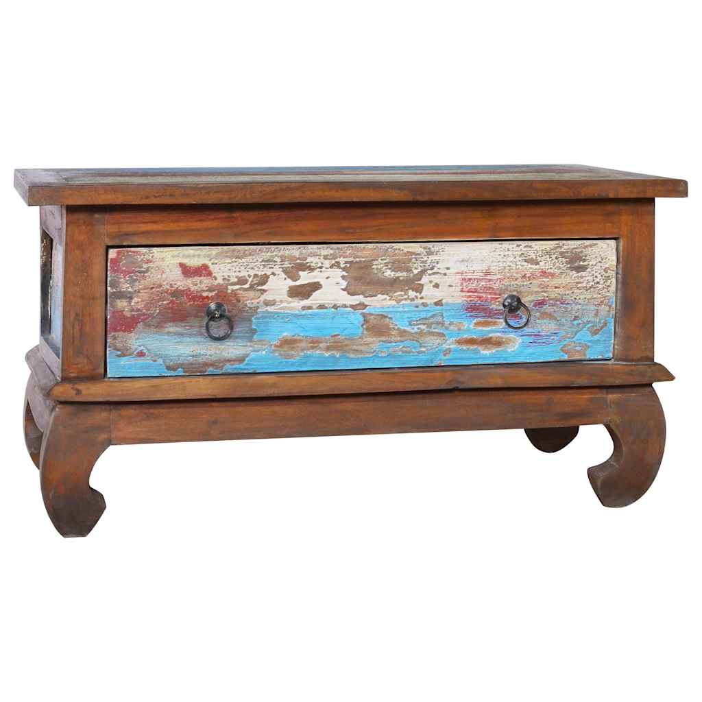 289057 vidaXL Coffee Table 80x50x40 cm Reclaimed Teak Wood 4