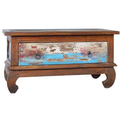 289057 vidaXL Coffee Table 80x50x40 cm Reclaimed Teak Wood 4