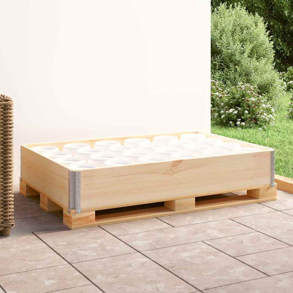 310050 vidaXL Pallet Collar 80x120 cm Solid Pine Wood 1
