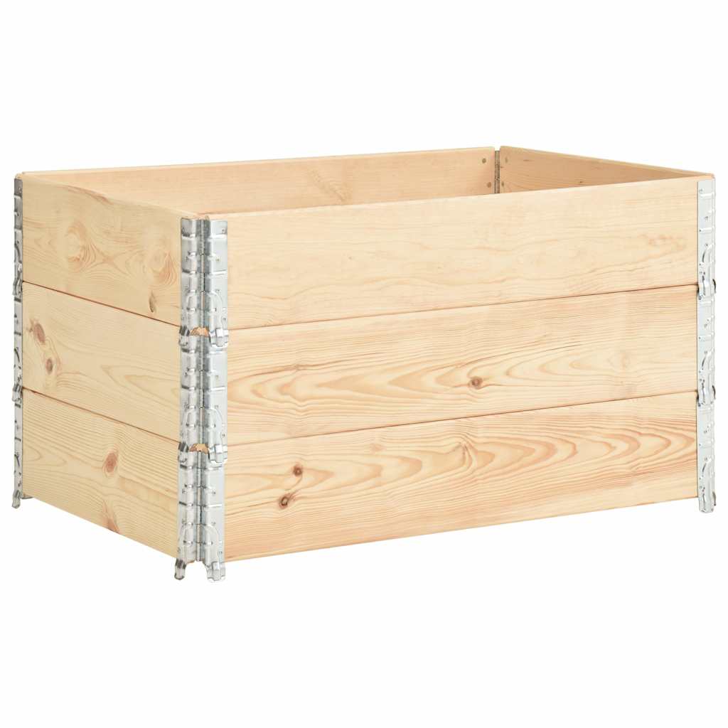 vidaXL Pallet Collars 3 pcs 50x100 cm Solid Pine Wood 2