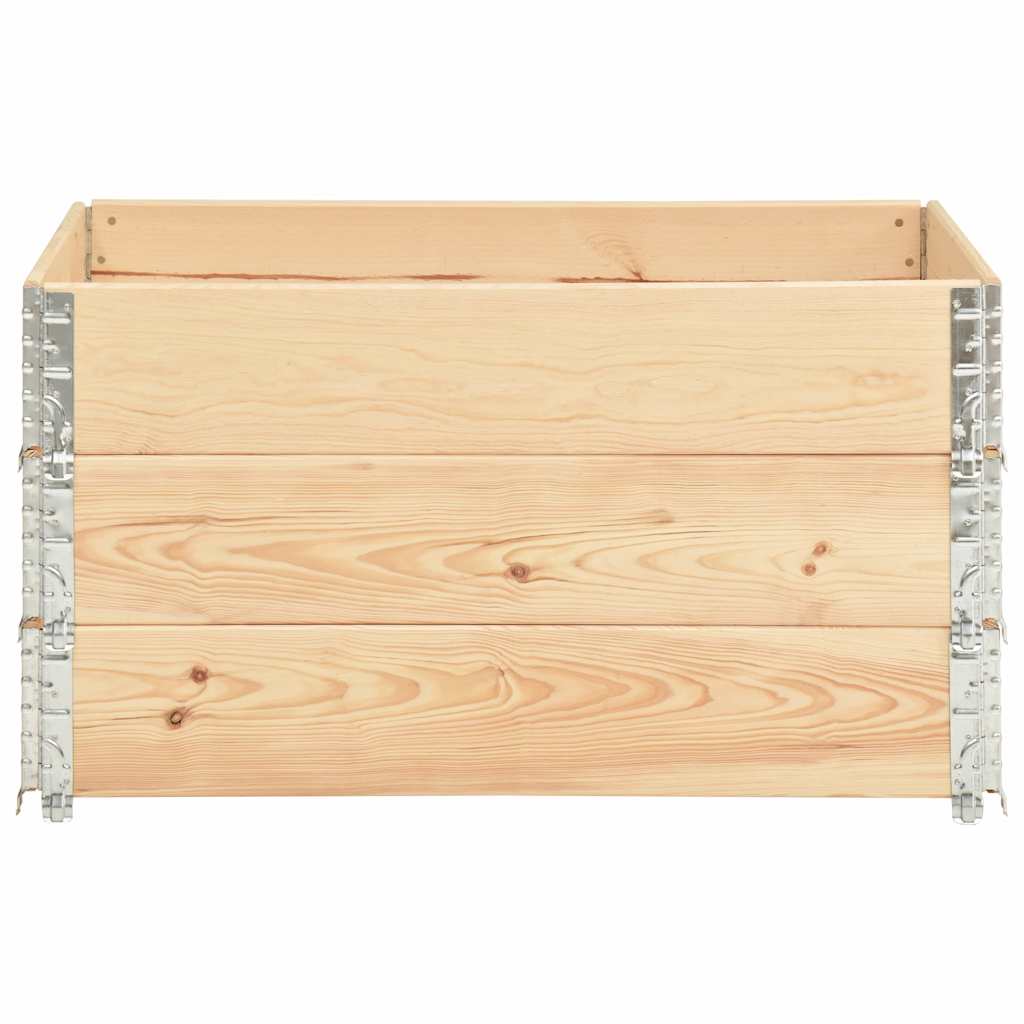 vidaXL Pallet Collars 3 pcs 50x100 cm Solid Pine Wood 3