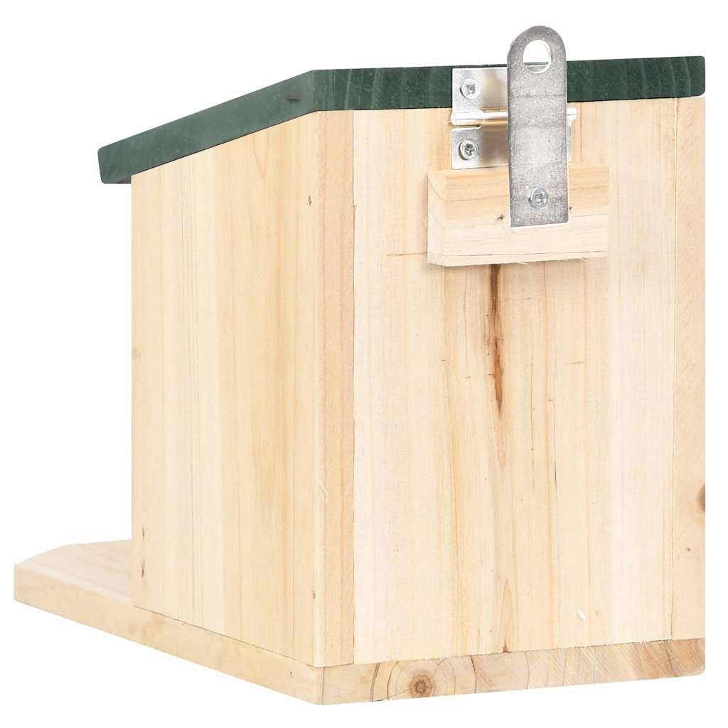 vidaXL Squirrel House | Natural Wood | Firwood, PVC | Medium | Tiltable 6
