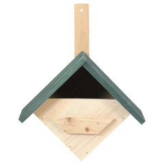 vidaXL Birdhouse | Set of 4 | Green and natural wood | Solid Firwood | Small 3