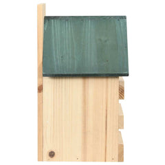 vidaXL Birdhouse | Set of 4 | Natural wood, Green | Firwood | Small | Ornaments 5