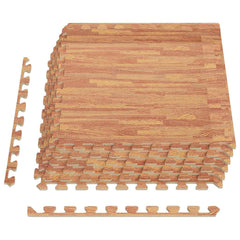 Floor Mats 50 pcs 18 m² EVA Foam Wood 2.16 m² (1 cm)