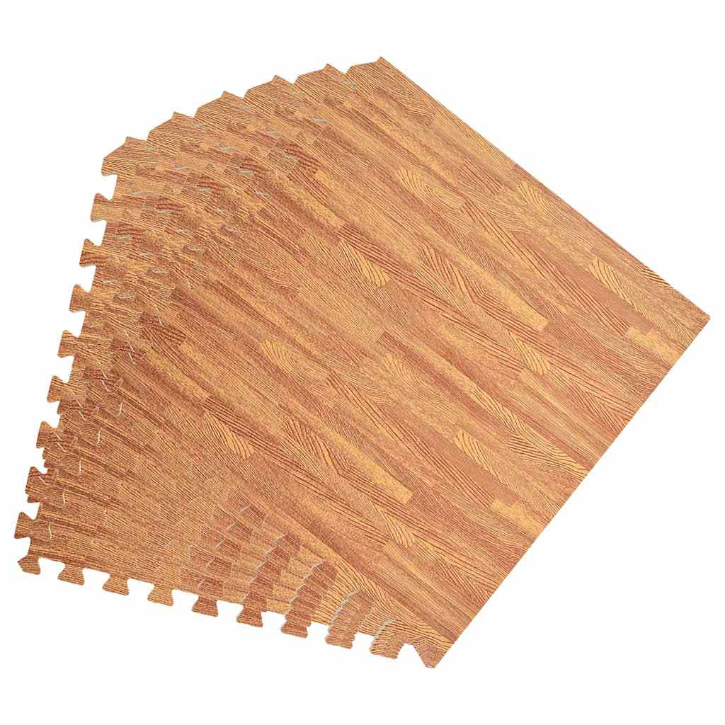 vidaXL Floor Mats 6 pcs Wood Grain 2.16 ㎡ EVA Foam 3