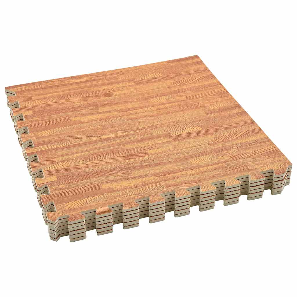 vidaXL Floor Mats 6 pcs Wood Grain 2.16 ㎡ EVA Foam 4