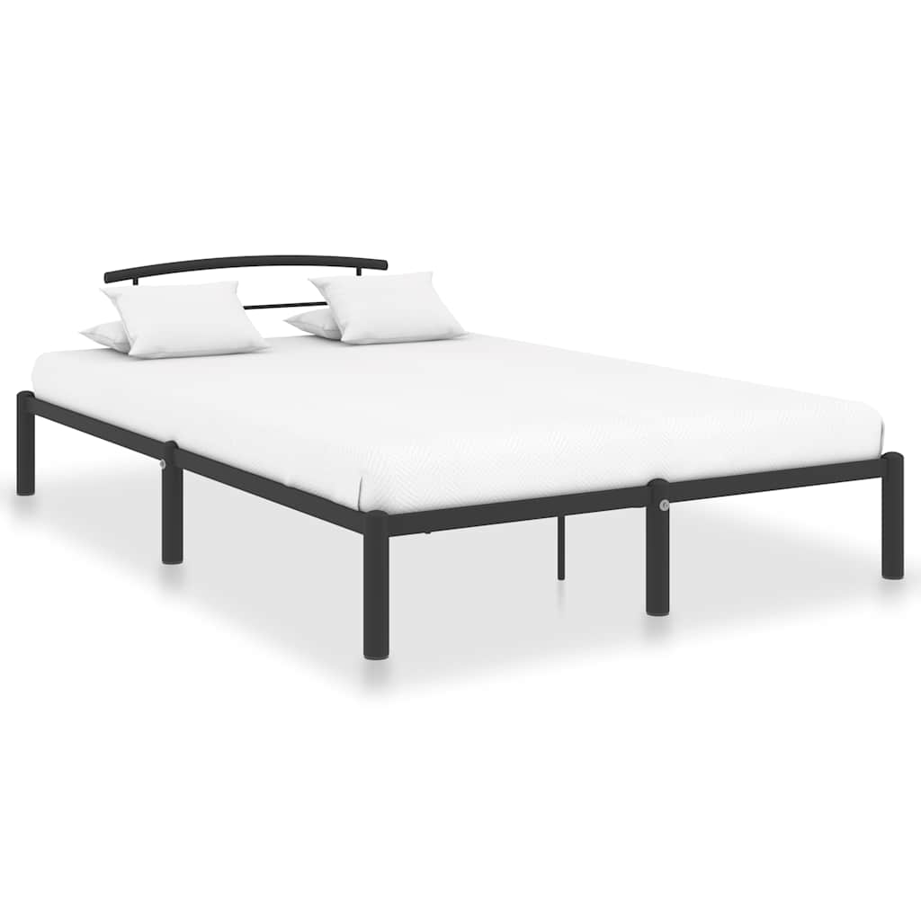 Bed Frame without Mattress Metal Black 120 x 200 cm
