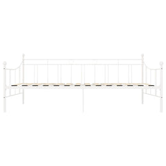 DayBed Frame without Mattress Metal 90x200 cm White