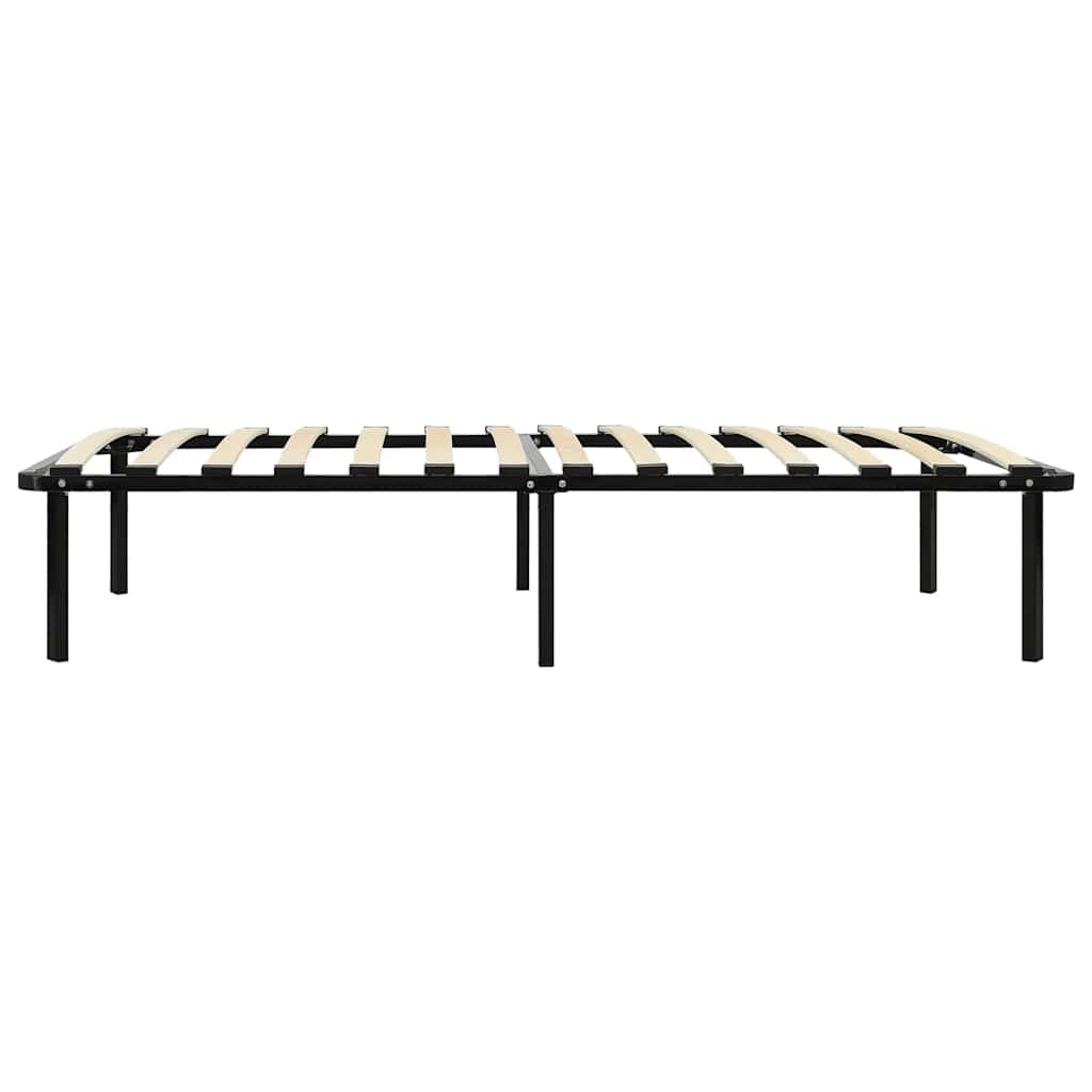 Bed Frame without Mattress Black Metal 90 x 200 cm