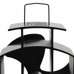vidaXL Heat Powered Stove Fan 3 Blades Black 6