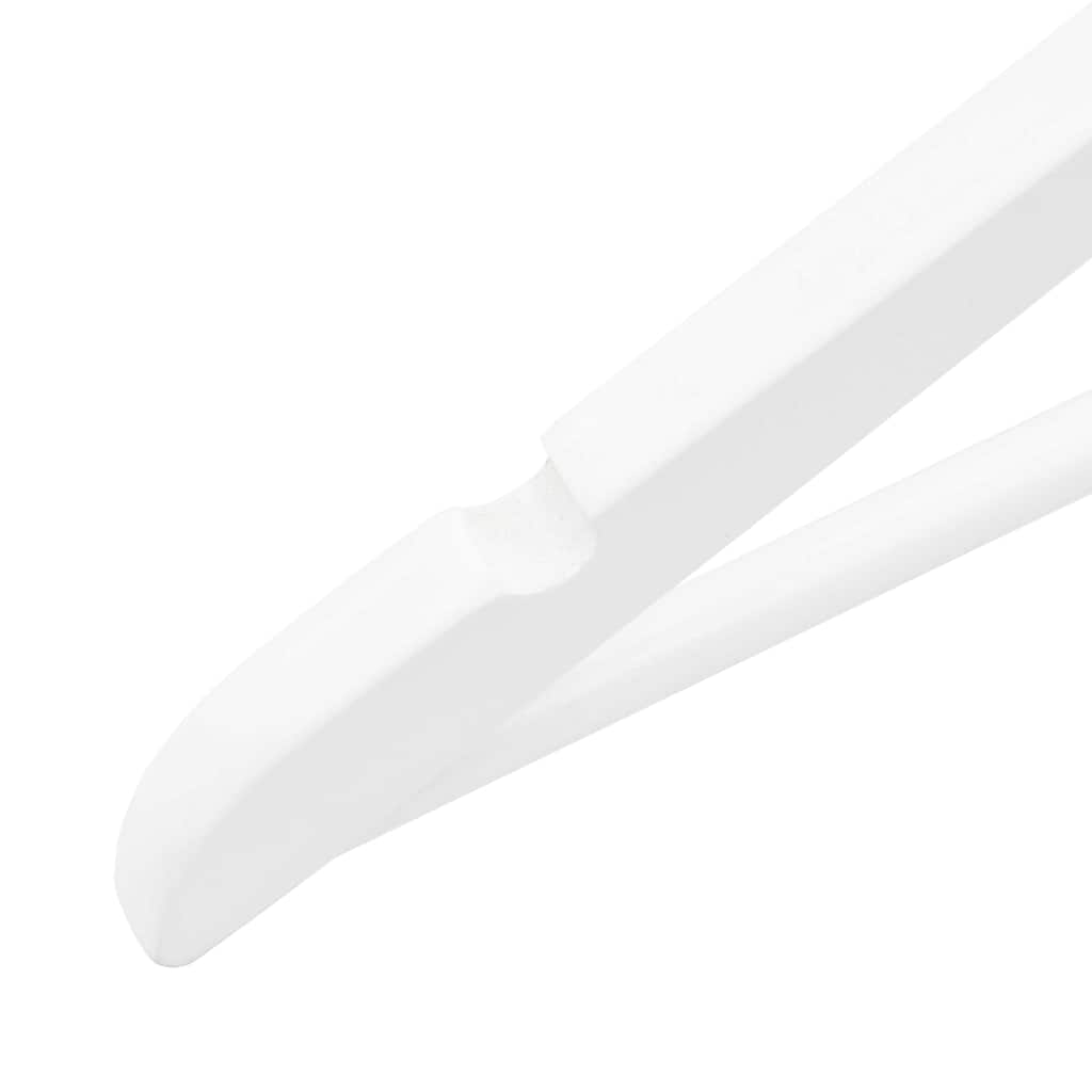 289914 vidaXL 20 pcs Clothes Hanger Set Non-slip White Hardwood 5