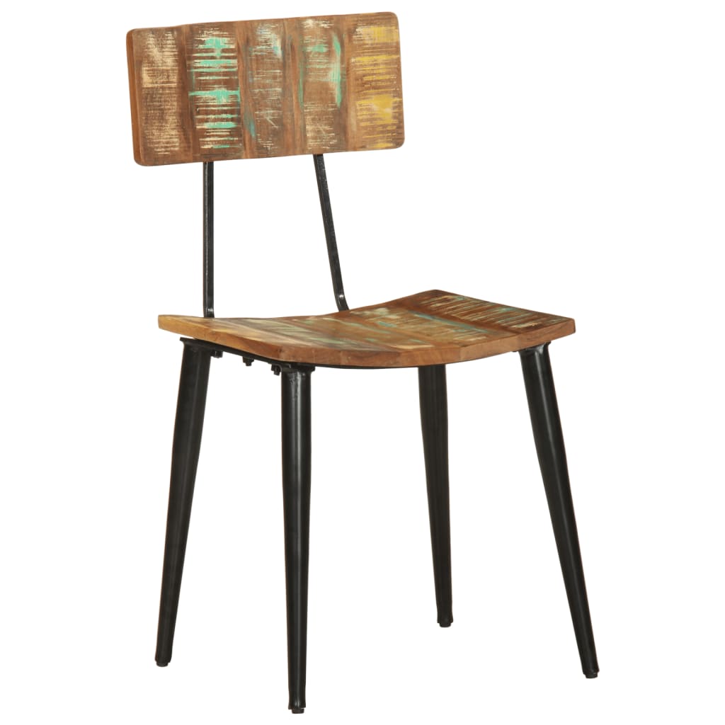vidaXL Dining Chairs 2 pcs Solid Reclaimed Wood 2
