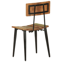 vidaXL Dining Chairs 2 pcs Solid Reclaimed Wood 6