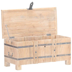 Chest 90x40x40 cm Solid Acacia Wood Light brown