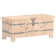 Chest 90x40x40 cm Solid Acacia Wood Light brown