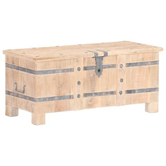 Chest 90x40x40 cm Solid Acacia Wood Light brown