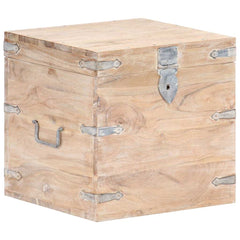 Chest 40x40x40 cm Solid Acacia Wood Light brown 40 cm