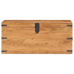Chest 40x40x40 cm Solid Acacia Wood Dark brown 90 cm