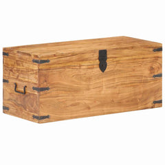 Chest 40x40x40 cm Solid Acacia Wood Dark brown 90 cm