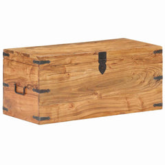 Chest 40x40x40 cm Solid Acacia Wood Dark brown 90 cm