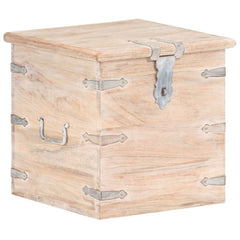 Chest 40x40x40 cm Solid Acacia Wood Light brown