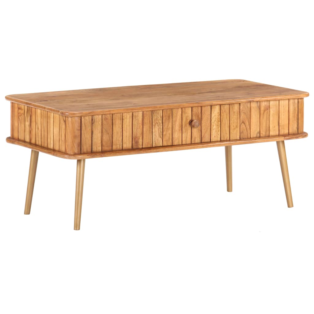 vidaXL Coffee Table 100x50x40 cm Solid Acacia Wood 1