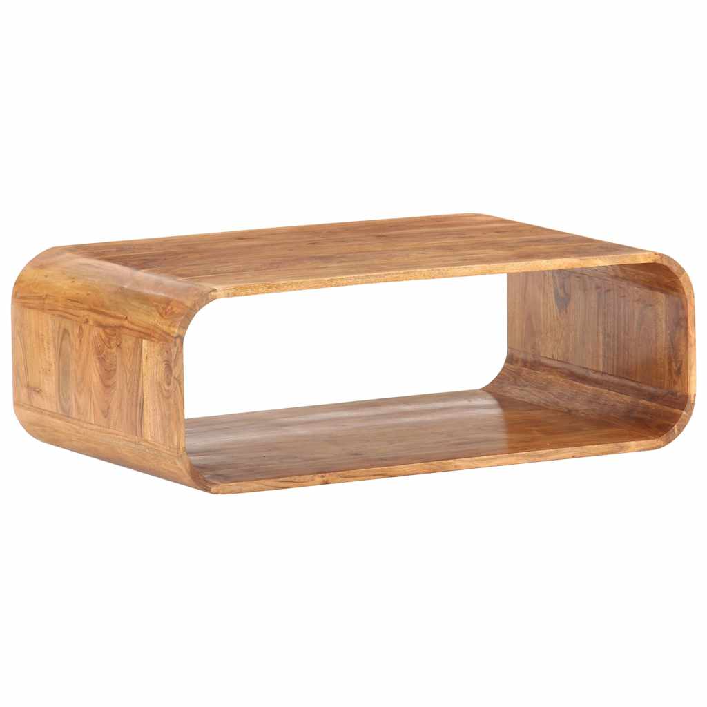 vidaXL Coffee Table 90x50x30 cm Solid Acacia Wood 4