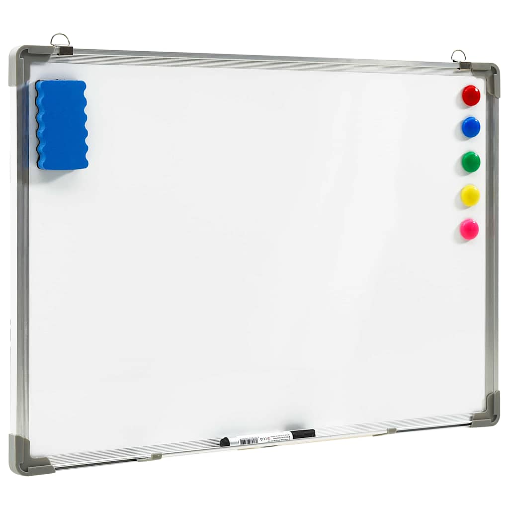 vidaXL Magnetic Dry-erase Whiteboard White 90x60 cm Steel 2